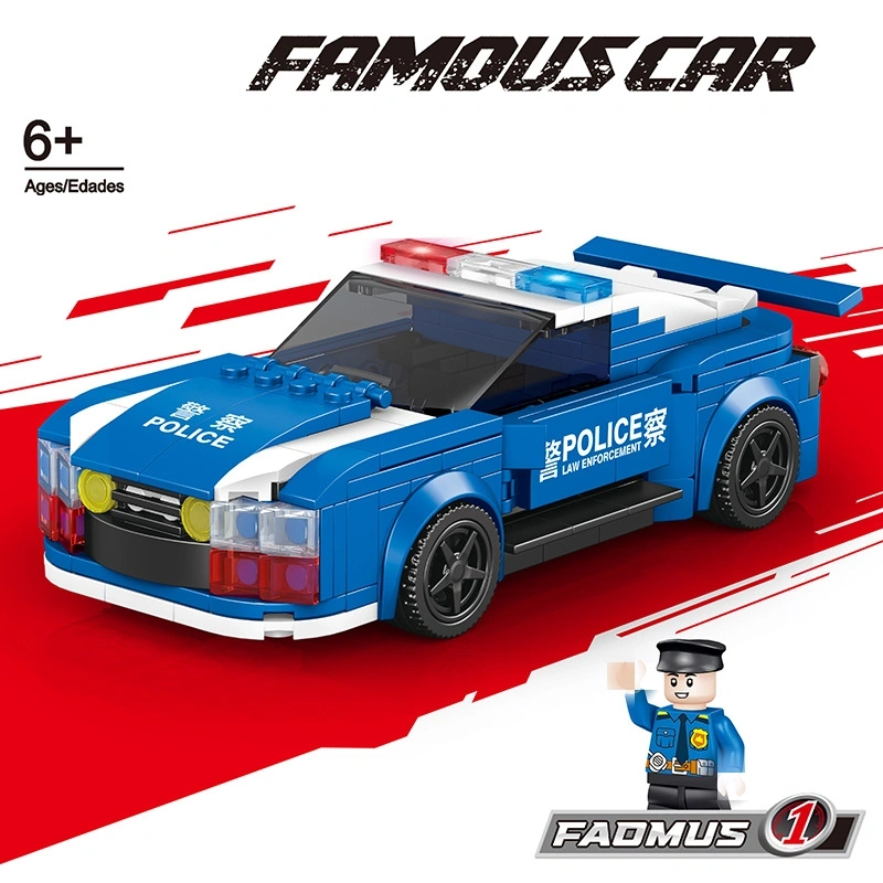 POGO 8-Wide Building Block Car Series Technic