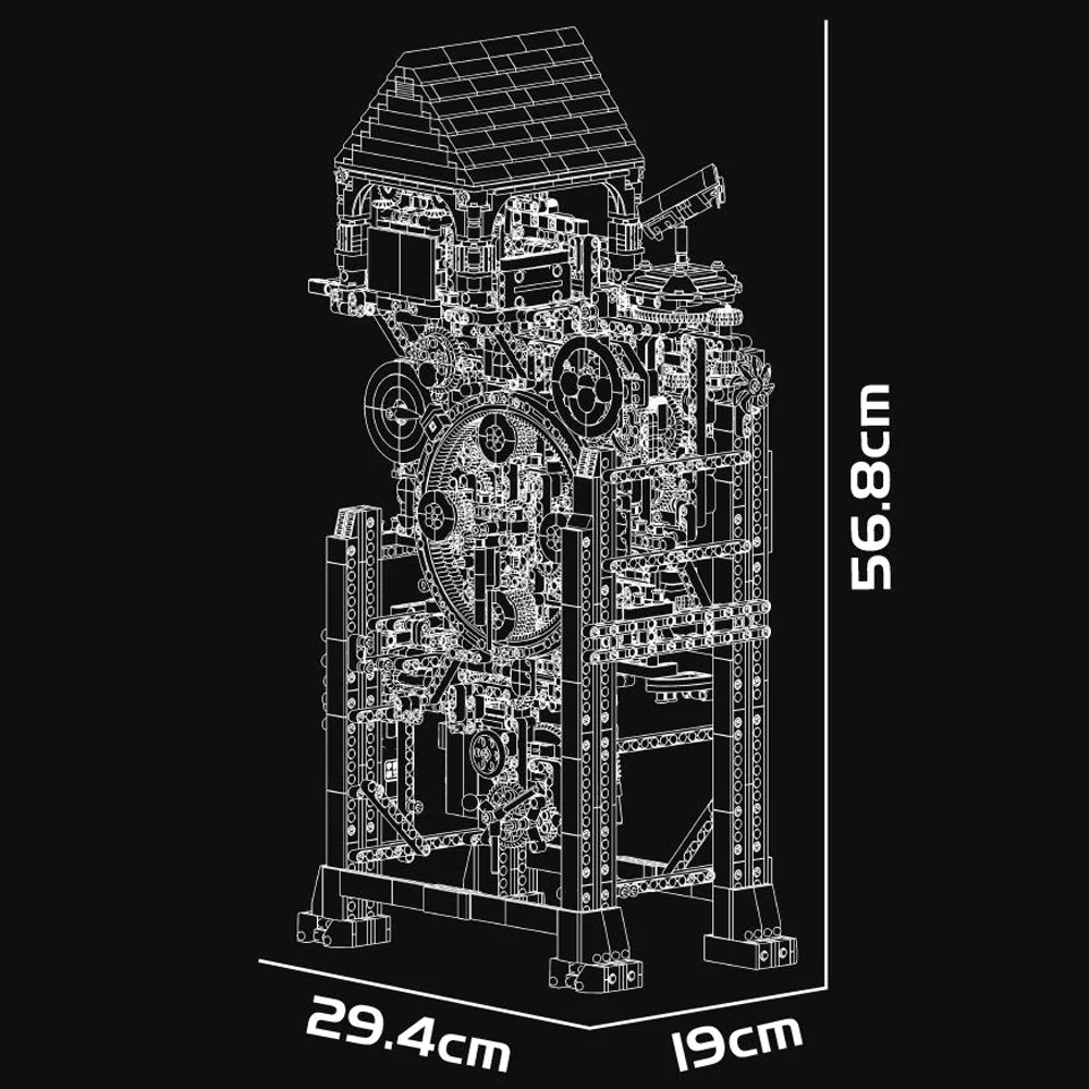 MouldKing 10159 Cyberpunk Clock Technic