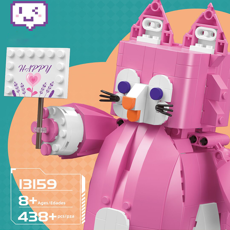 MOULD KING 13159 Creator Cute Happy FOX Building Blocks 438pcs Bricks Toys gift From China Delivery.