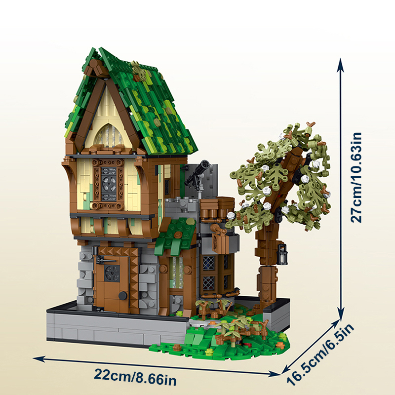 XMORK 033031-033033 Medieval Architecture Series Modular Buildings Creator