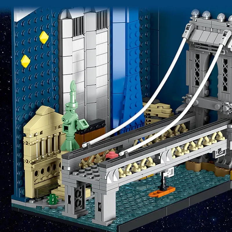 XMORK 028008 MANHATTAN SKYLINE BOOKENDS Booknook Creator Expert