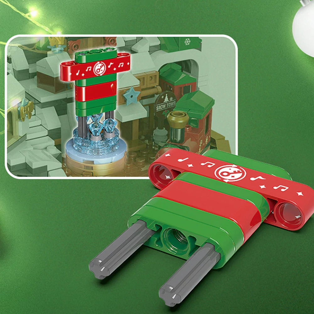 XINGBAO XB-18020 Christmas Castle Music Box Christmas