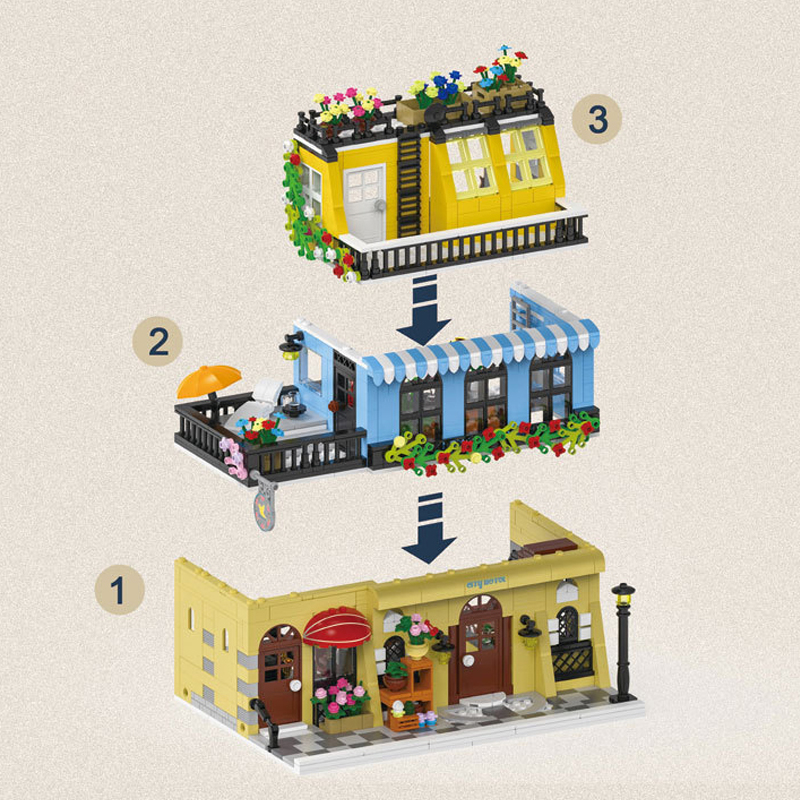 LEGO MOC Mork City Module Series Modular Buildings