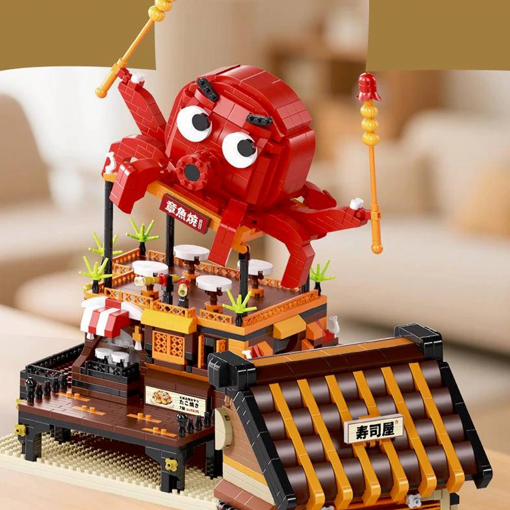 [Mini Micro Bricks] MOYU Cuisine Series Modular Buildings