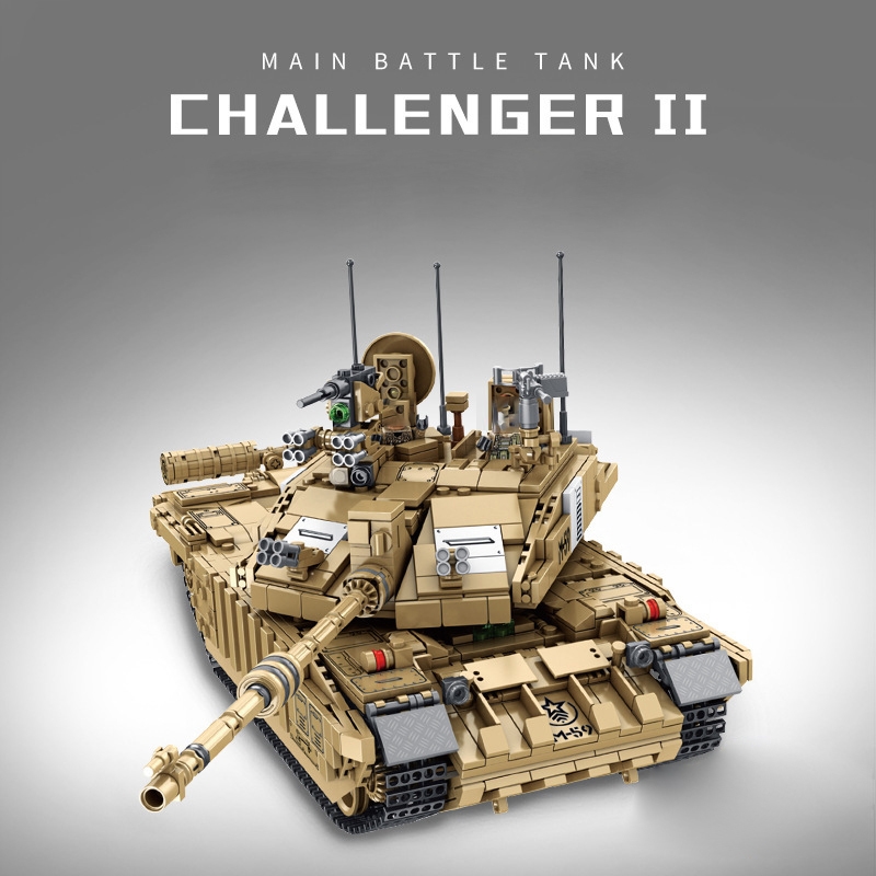 PANLOS 632008 Military Challenger II Main Battle Tank building Blocks 1687pcs Bricks Toys From China Delivery.