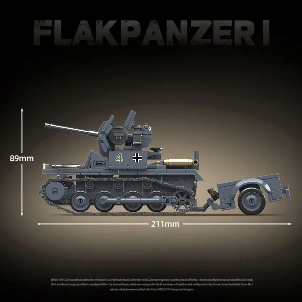 QUANGUAN 100299 Flakpanzer I Tank Military