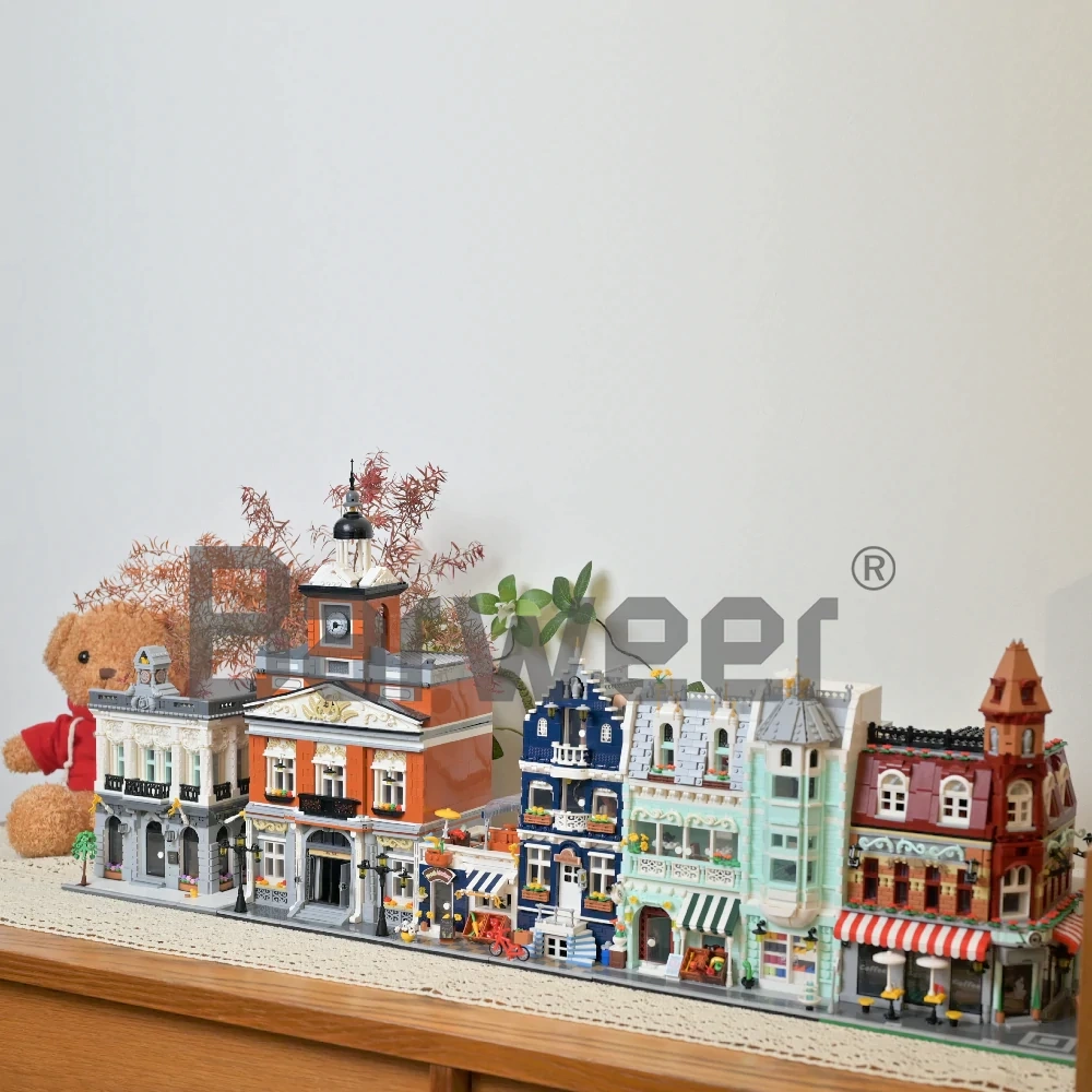 [Mini Micro Bricks] JiQing JQ10001 Corner Coffee Shop Modular Buildings
