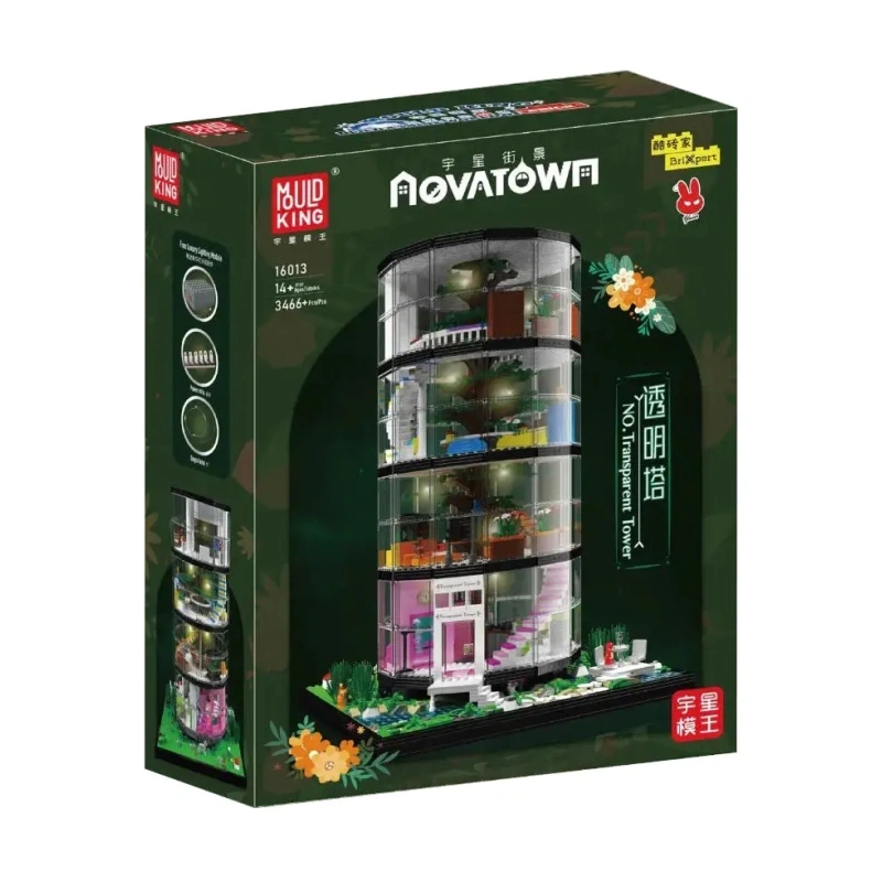 Mould King16013 Transparent Tower Modular Buildings Creator Expert