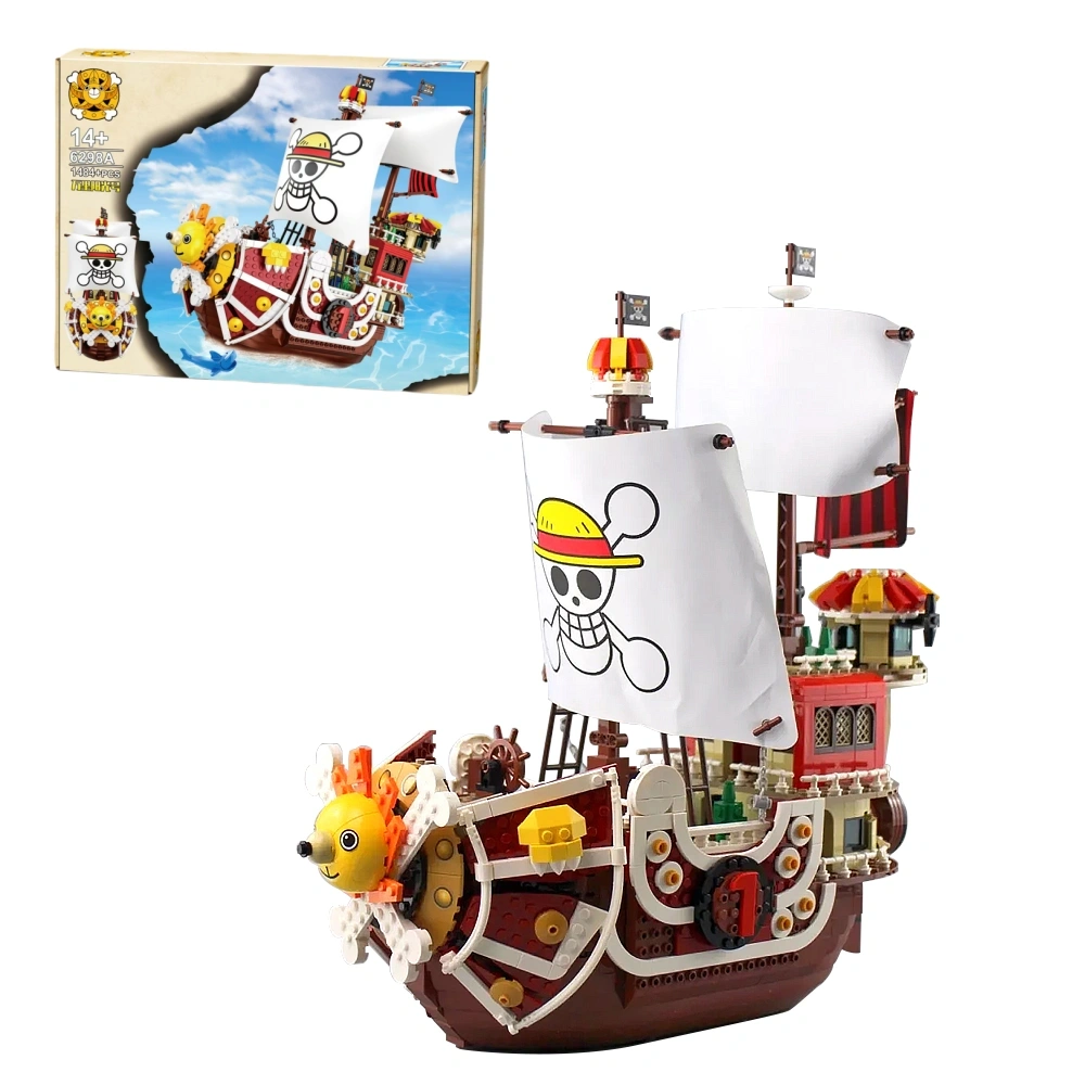 Custom JX6298 One Piece: A Thousand Sunny Pirate Ship Model