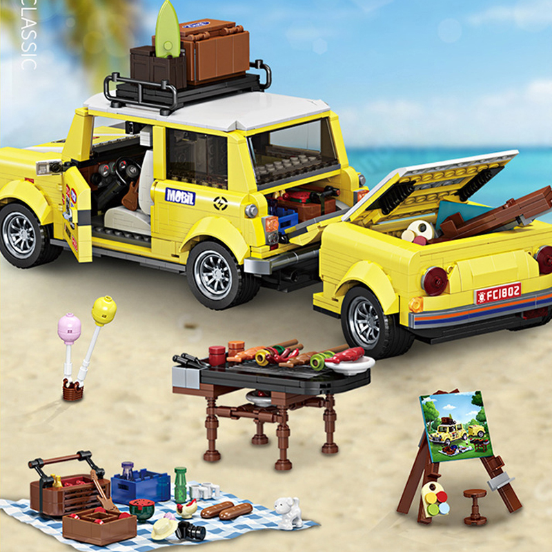 {Static Version}Forange FC1802 Technic Travel picnic car Building Blocks 1546±pcs Bricks from China.