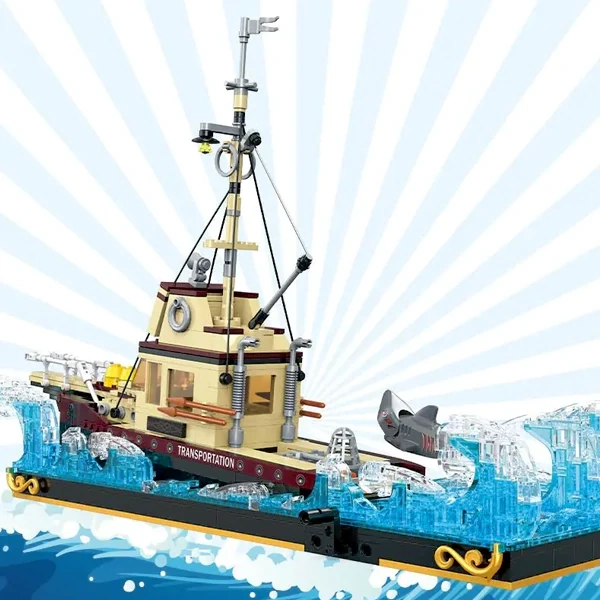 [Pre-sale] CBOX JD074 Ship and Little White Shark Technic