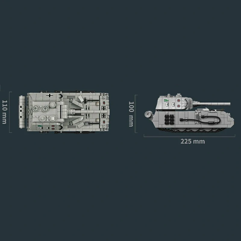 LeYi 66061 Panzer VIII Maus Tank Military