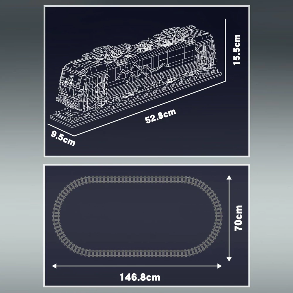 MouldKing 12045 Vectron MS Electric Locomotive Technic