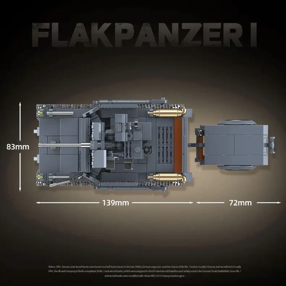 QUANGUAN 100299 Flakpanzer I Tank Military