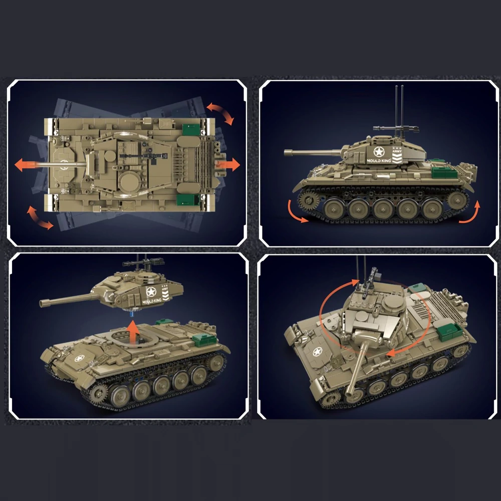 MouldKing 20043 M24 Chaffee Tank Military