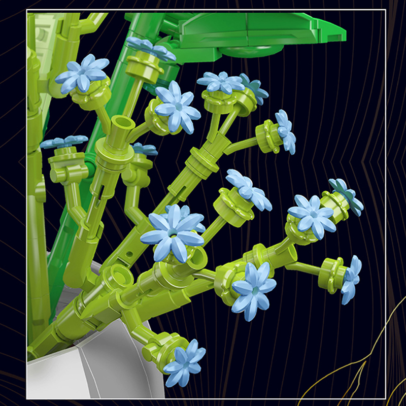 Mouldking 10009 Botanical Collection Flower World：Wish-fulling Rose Building Blocks 1203±pcs Bricks Model From China
