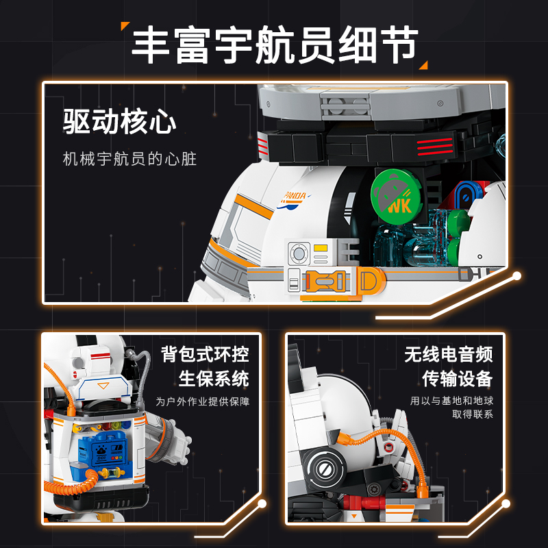 LEGO MOC WEKKI 506503 Panda Astronaut Creator Expert