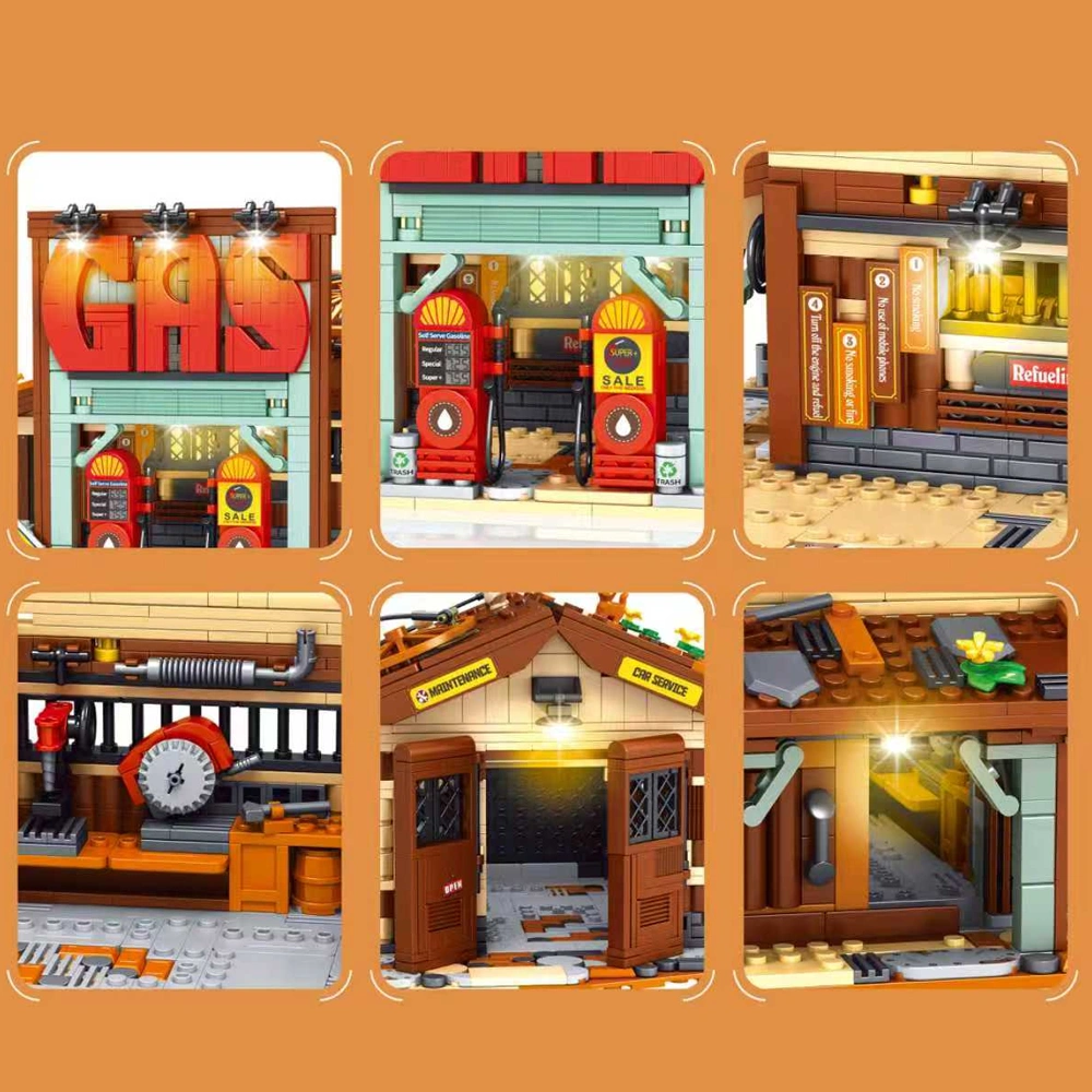 CBOX JD111 Cowboy City Gas Station Modular Buildings