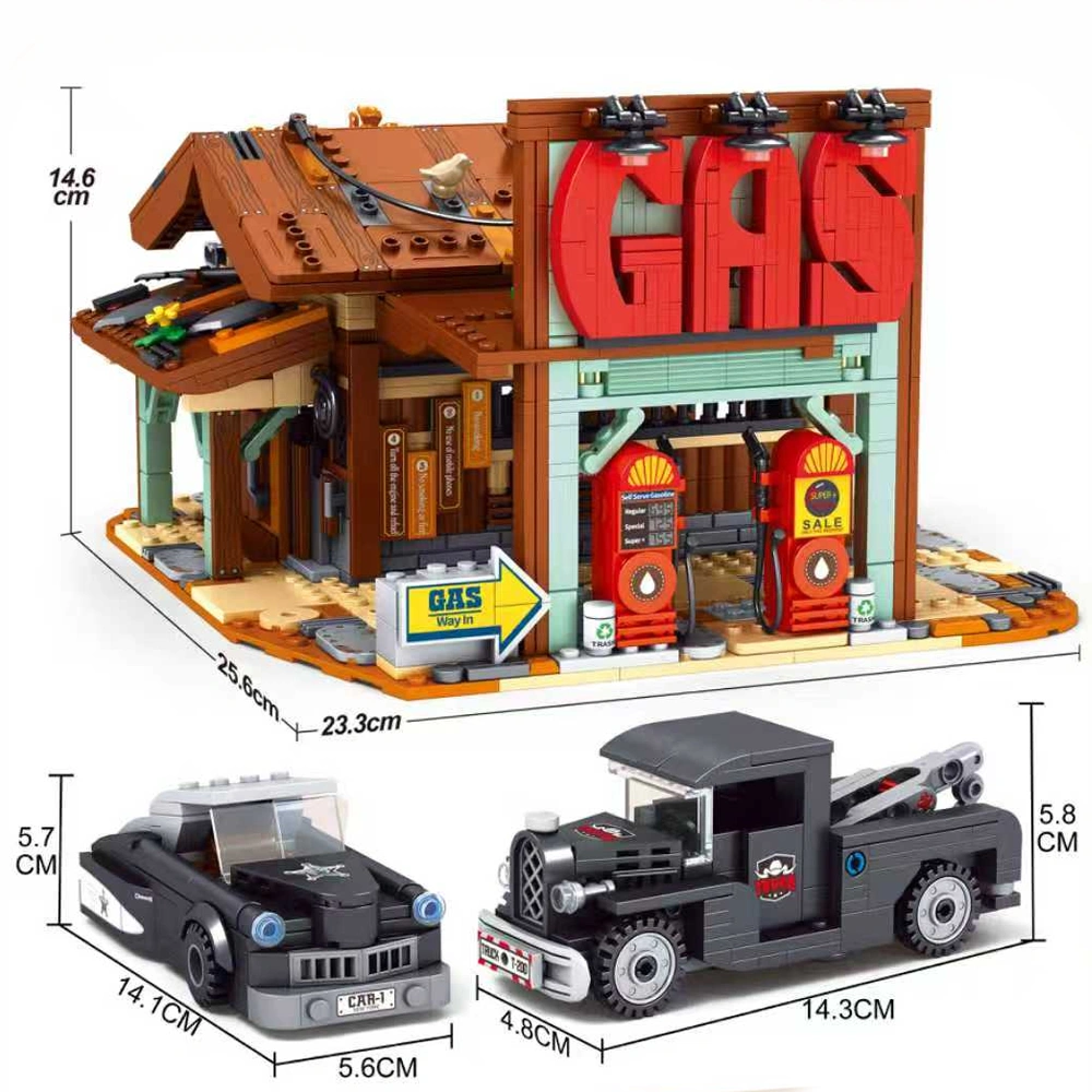 CBOX JD111 Cowboy City Gas Station Modular Buildings