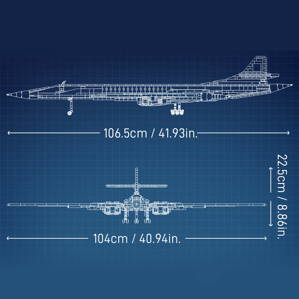 JIESTAR JJ9226 Tu-160 Strategic Bomber Military