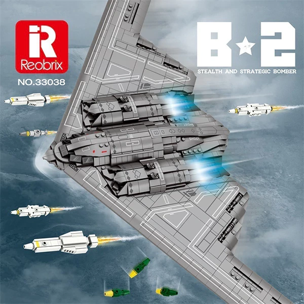 Reobrix 33038 STEALTH AND STRATEGIC BOMBER Military
