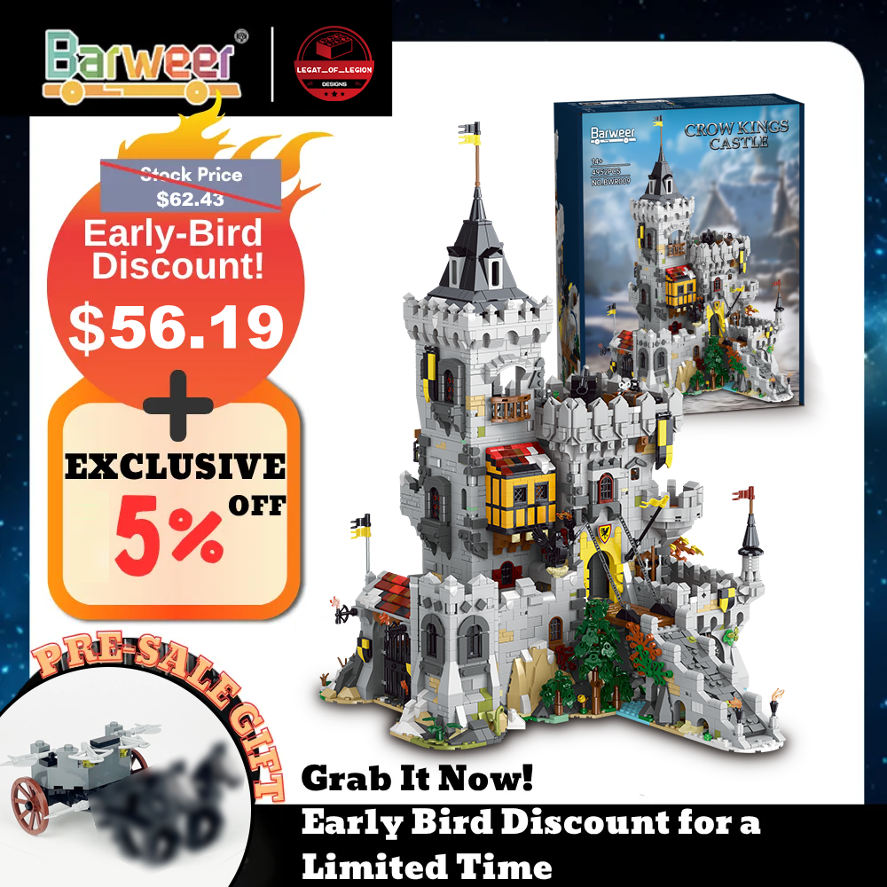 Barweer's pre-sale promotion information for BWR009 Crow Kings Castle Modular Buildings.