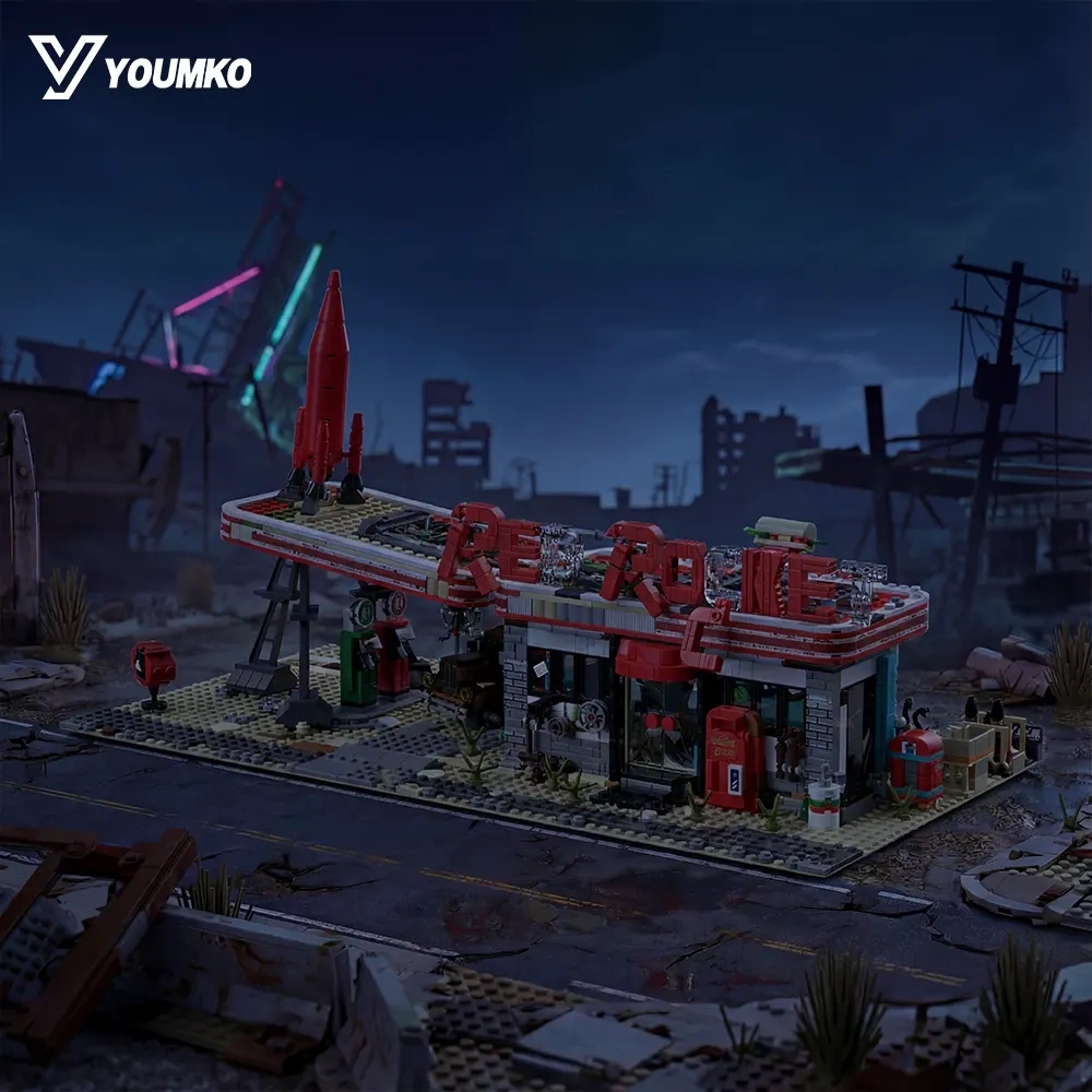 Youmko YM001 Red Rocket Modular Gas Station From Fallout