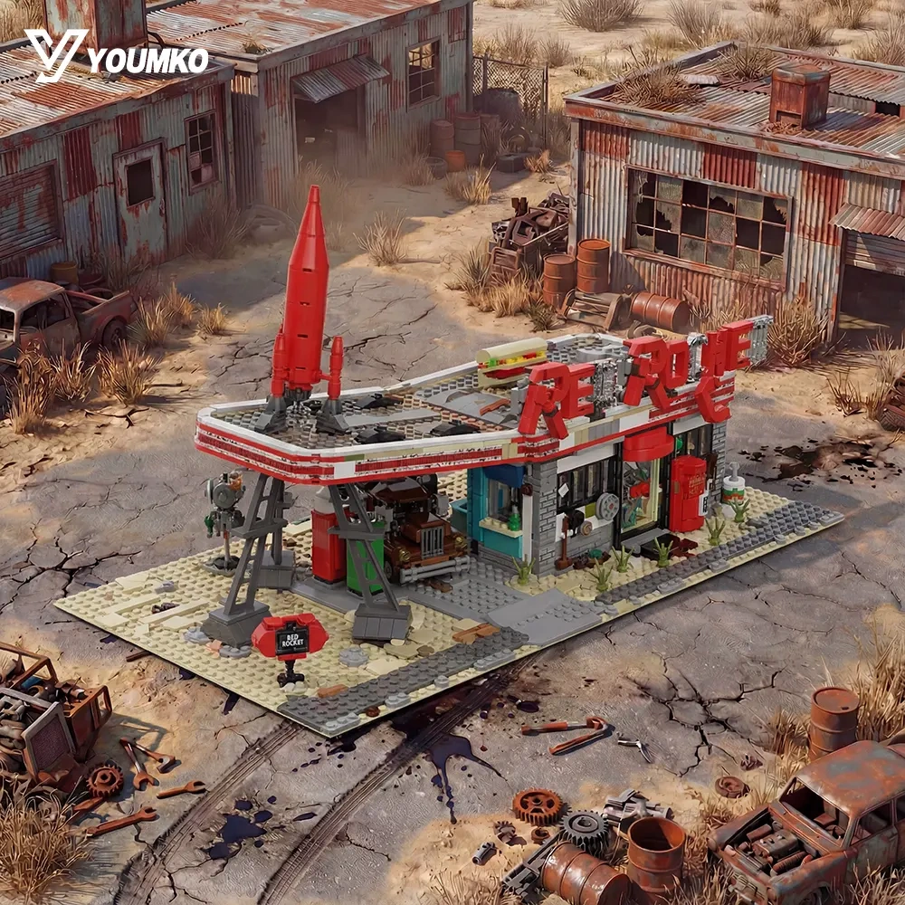 Youmko YM001 Red Rocket Modular Gas Station From Fallout