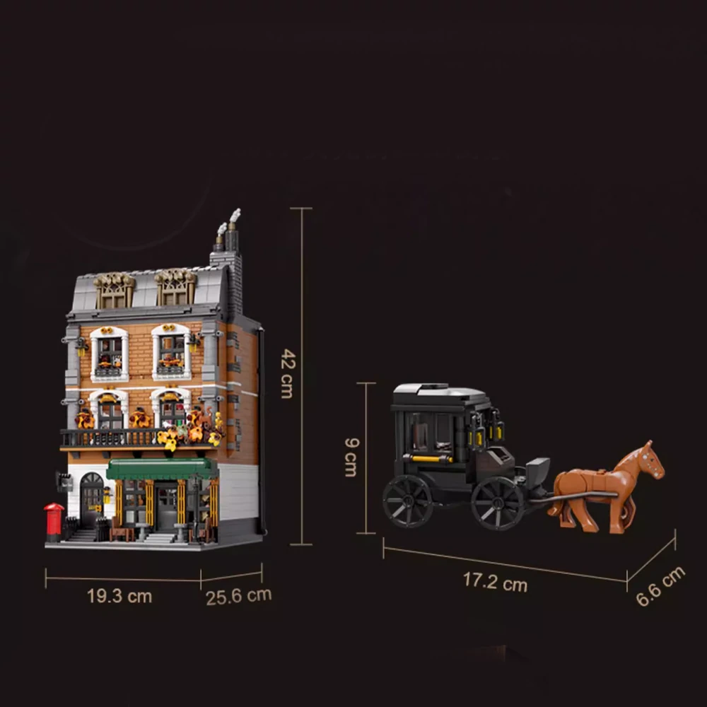 Pantasy 85014 Sherlock Holmes Baker Street 221B Apartment Modular Building