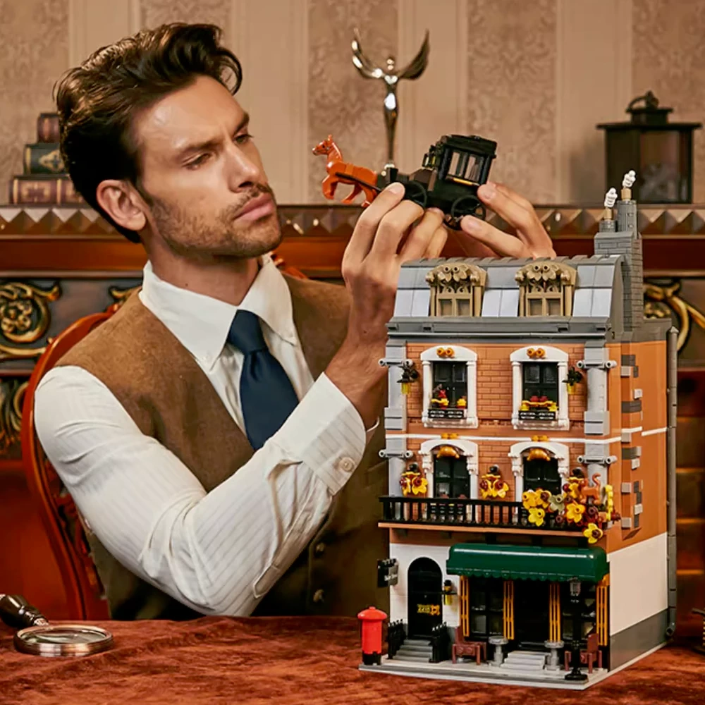 Pantasy 85014 Sherlock Holmes Baker Street 221B Apartment Modular Building