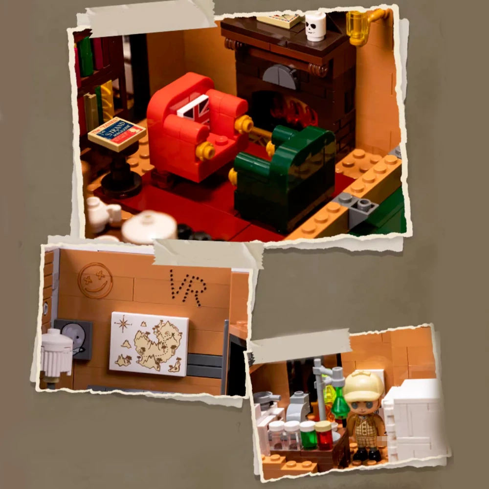 Pantasy 85014 Sherlock Holmes Baker Street 221B Apartment Modular Building