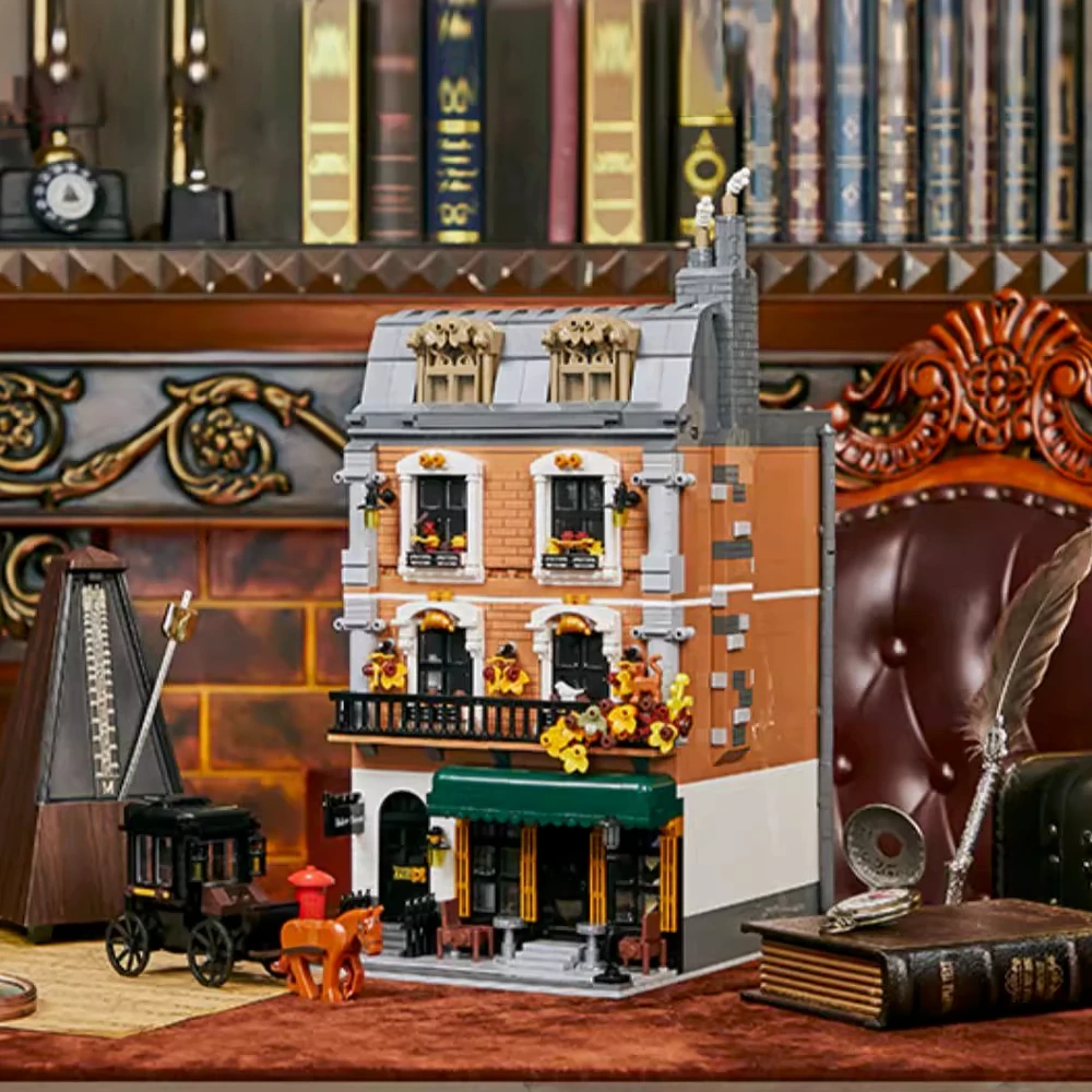 Pantasy 85014 Sherlock Holmes Baker Street 221B Apartment Modular Building