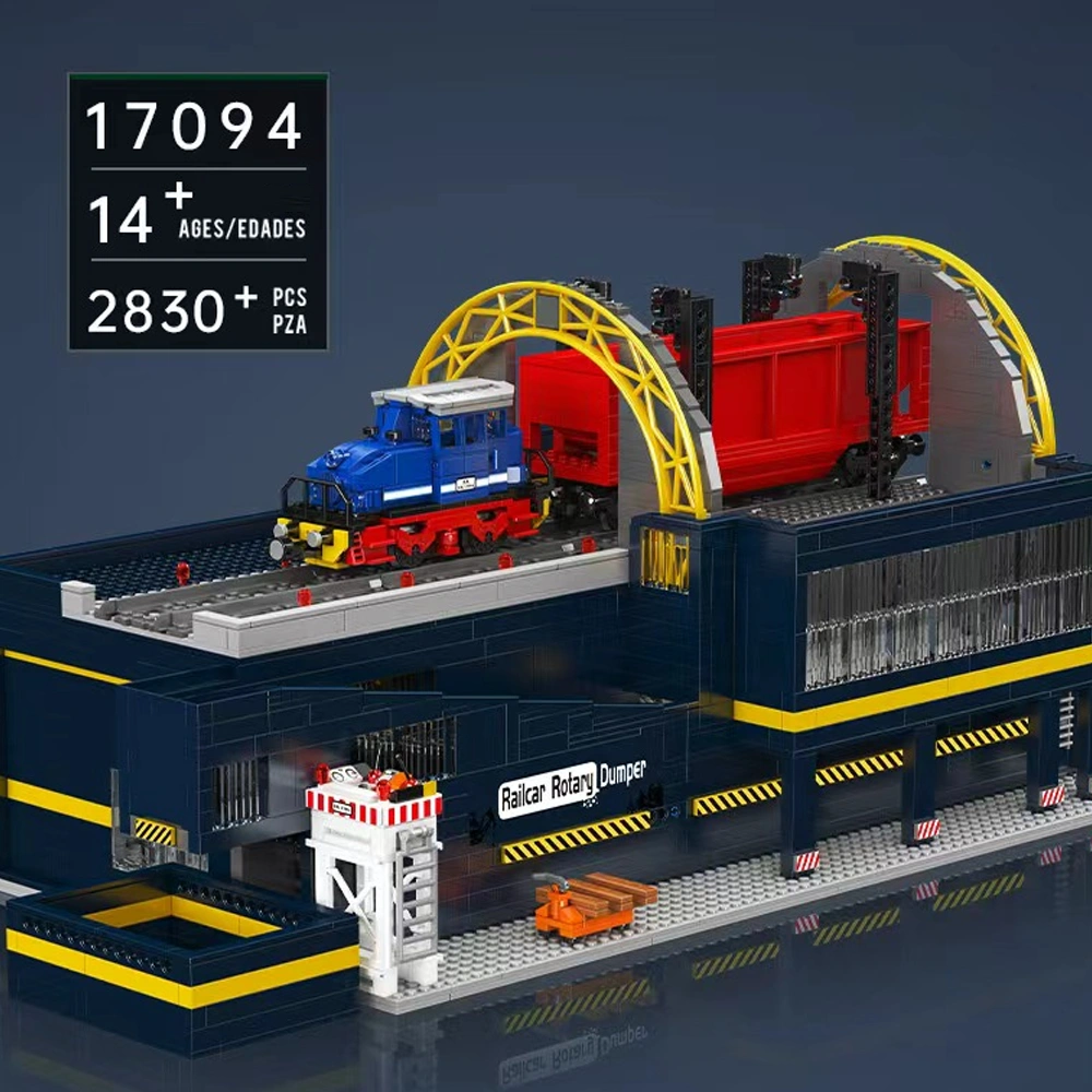 MouldKing 17094 Railcar Rotary Dumper Technic