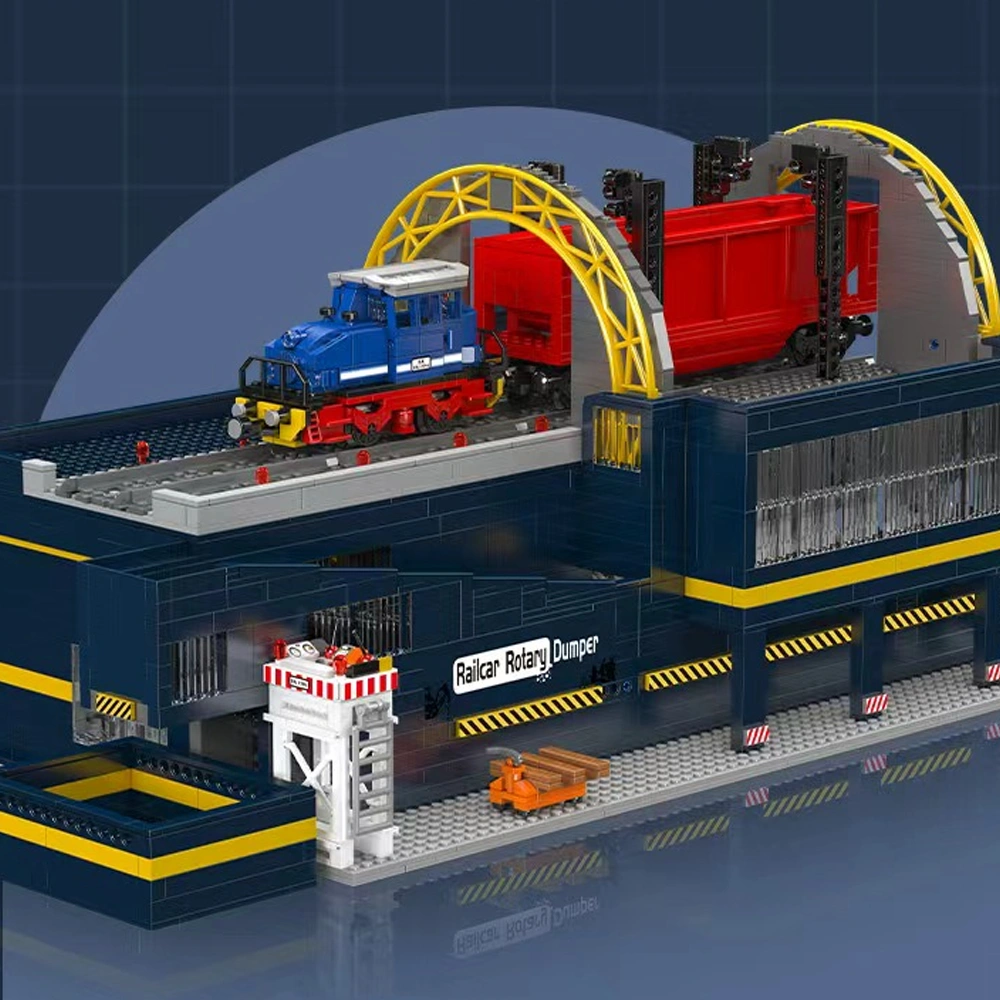 MouldKing 17094 Railcar Rotary Dumper Technic