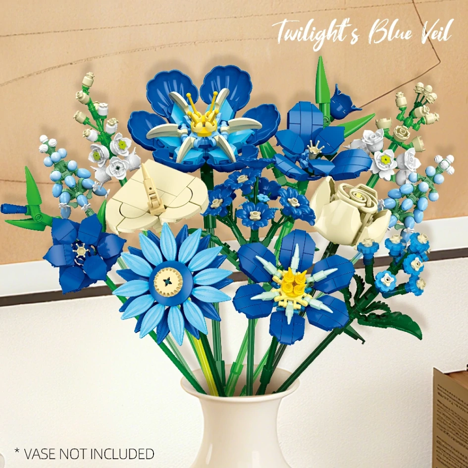 王一博 新作 花形のプレート置物 4点セット❣️確認用❣️0119 LEGO MOC Custom 81007-1 Pink Rose Bundle Creator Expert