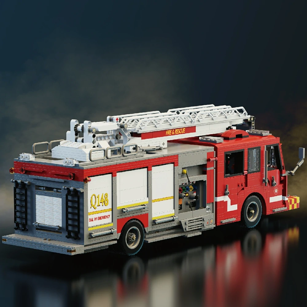Xbert 66148 US Firetruck Elevated Water Towers Technic