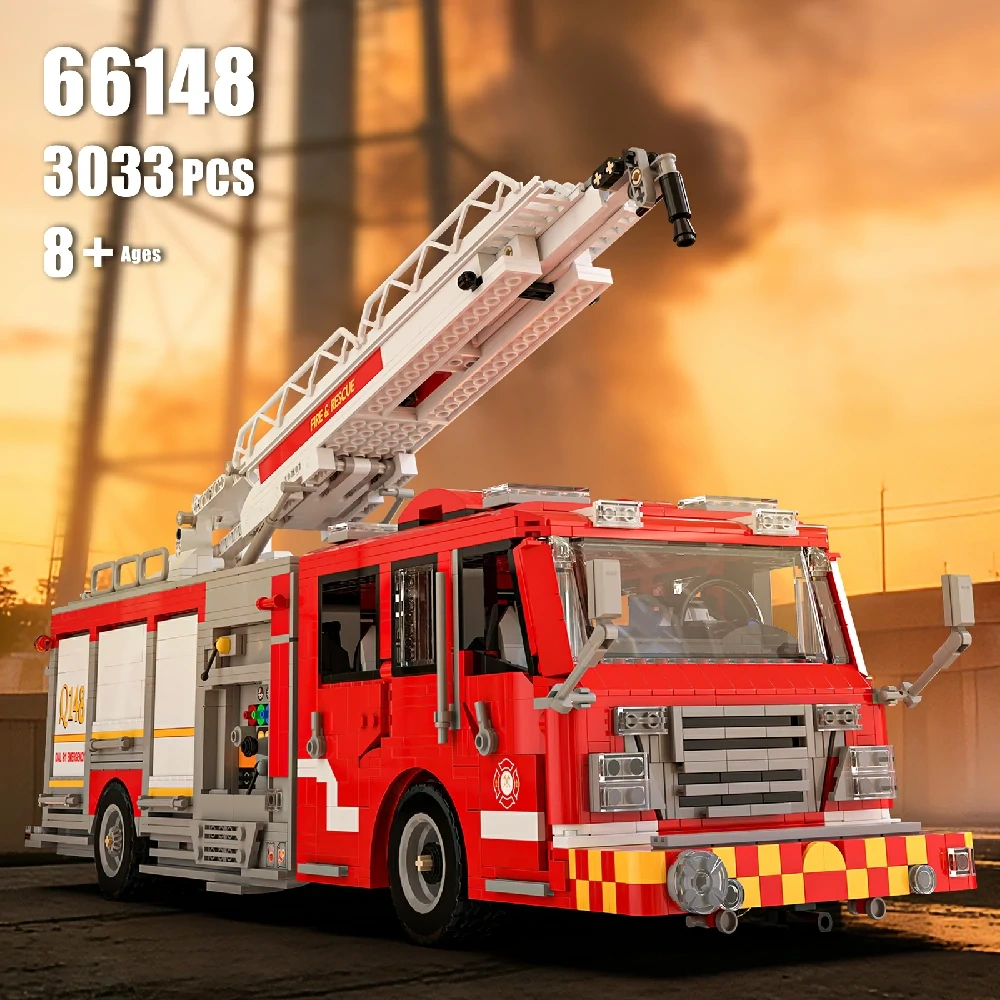 Xbert 66148 US Firetruck Elevated Water Towers Technic