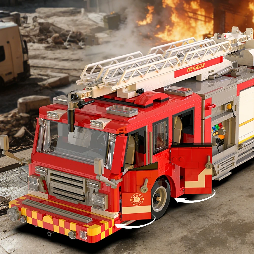 Xbert 66148 US Firetruck Elevated Water Towers Technic