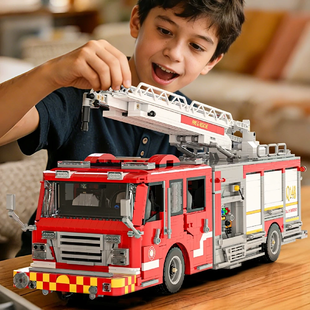 Xbert 66148 US Firetruck Elevated Water Towers Technic