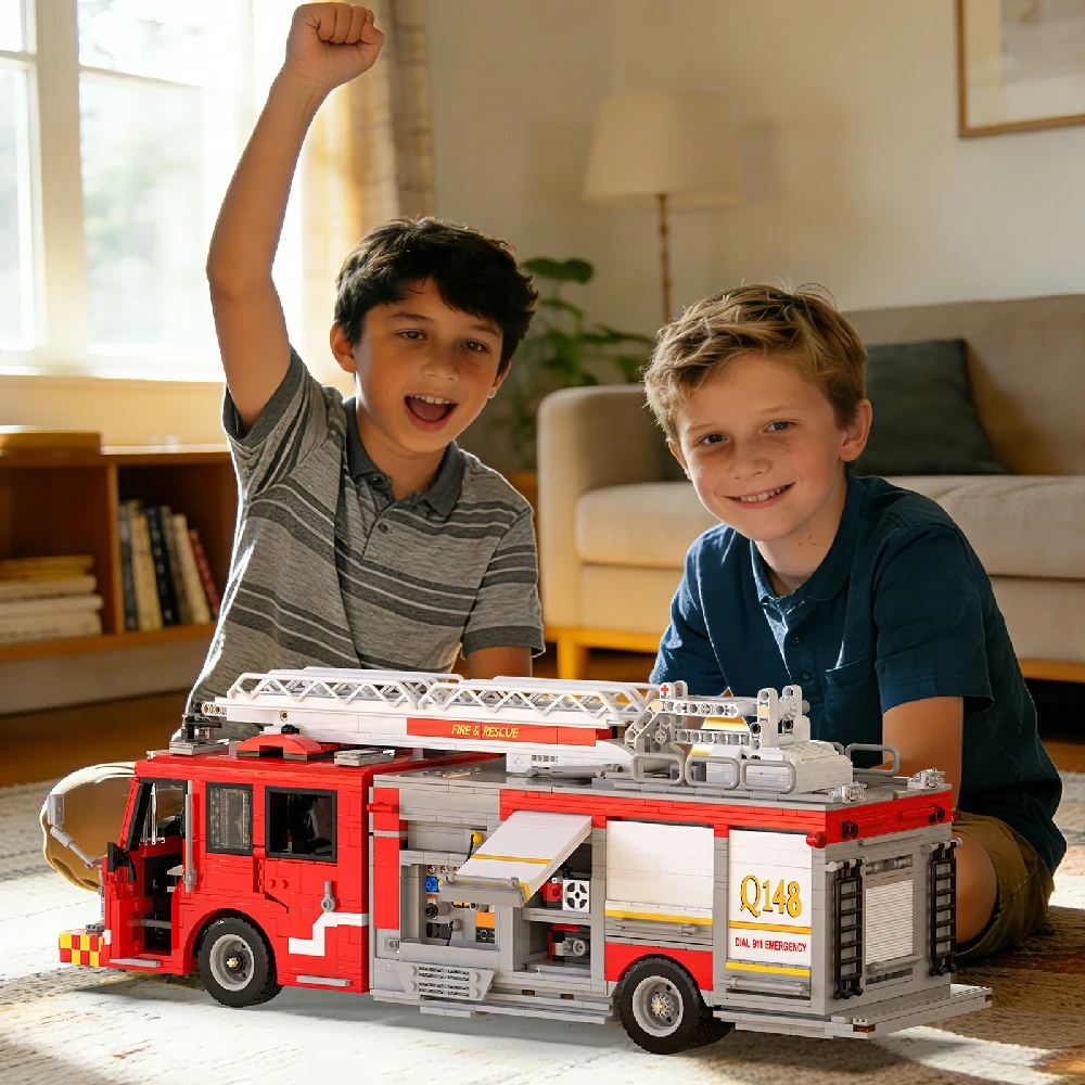 Xbert 66148 US Firetruck Elevated Water Towers Technic