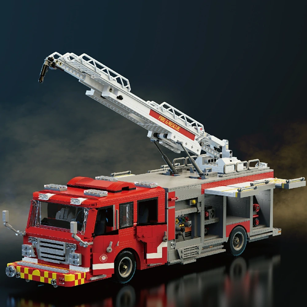 Xbert 66148 US Firetruck Elevated Water Towers Technic