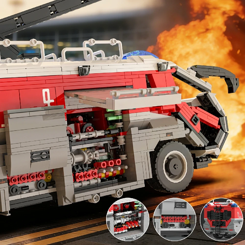 XBERT 66106 Airport Rescue Fire Truck Technic