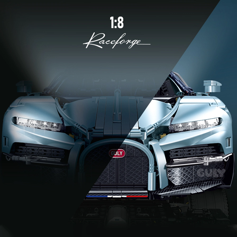Streamlined Lights and Dynamic Lighting of GULY 10648 Bugatti.