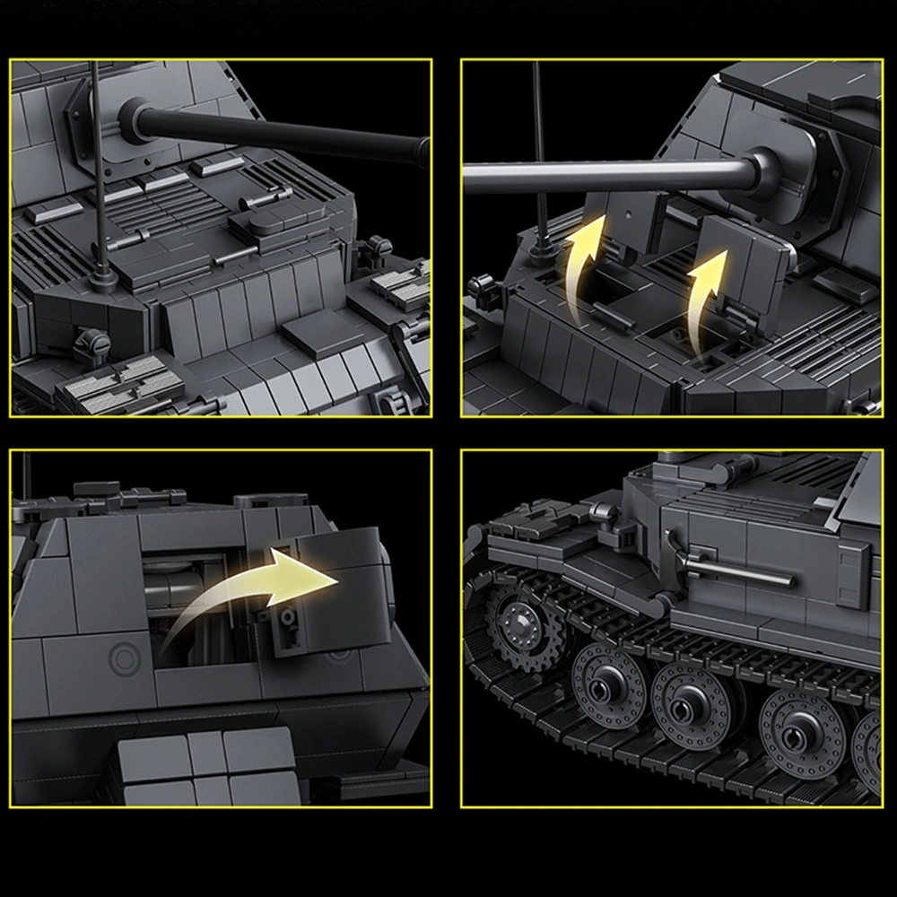 12GO 97021 Jagdpanzer Tiger/P Tank Military