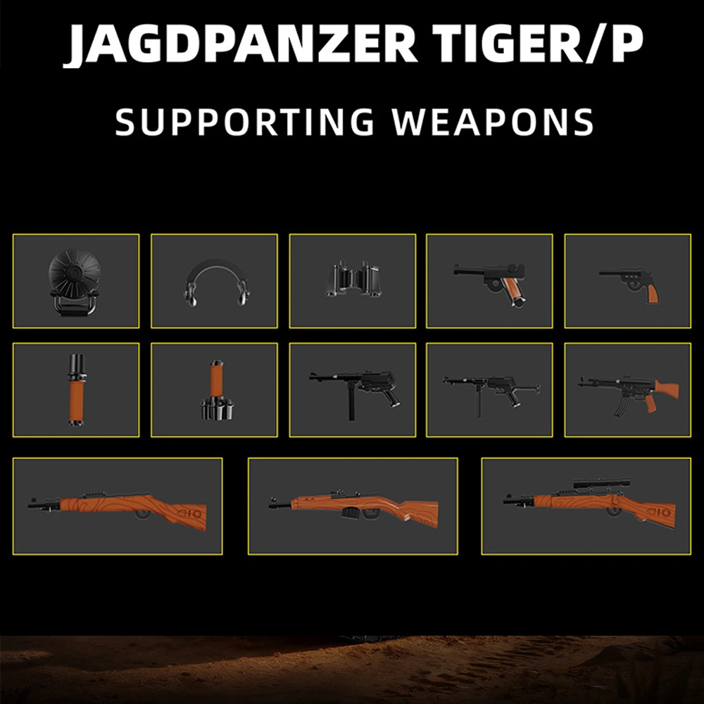 12GO 97021 Jagdpanzer Tiger/P Tank Military