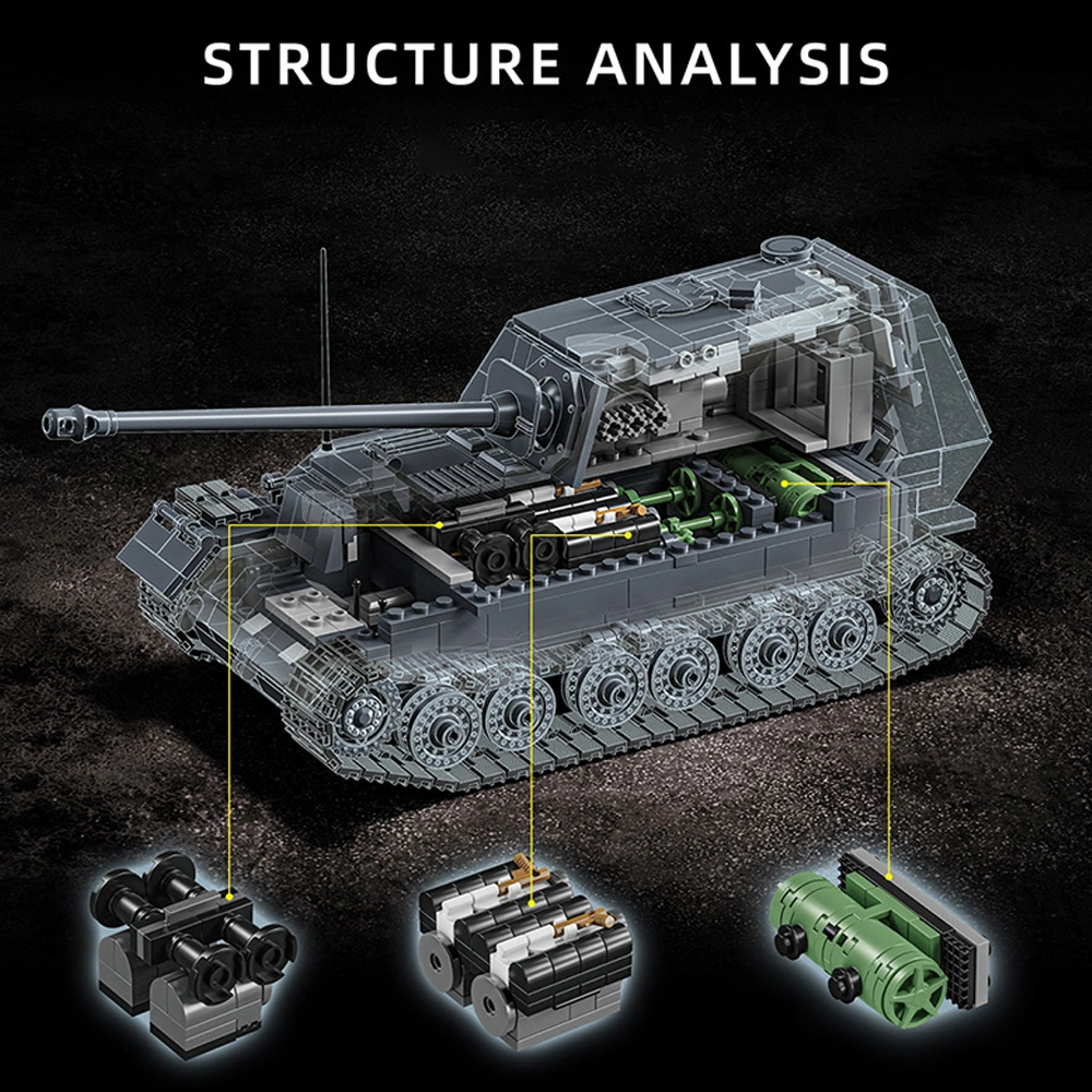 12GO 97021 Jagdpanzer Tiger/P Tank Military