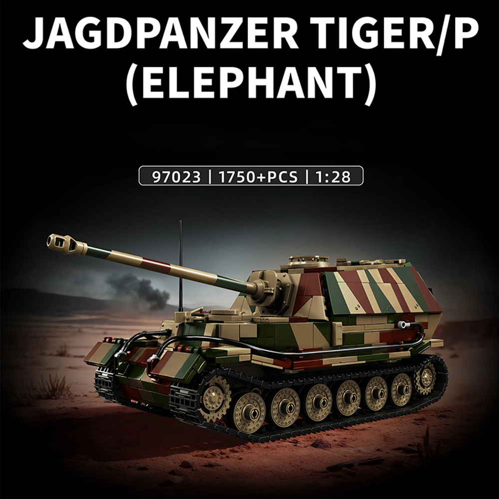 12GO 97023 Jagdpanzer Tiger/P (Elephant) Tank Military
