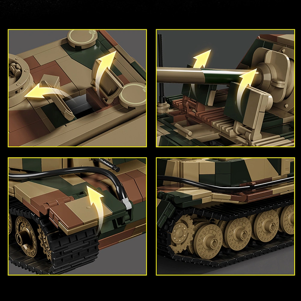 12GO 97023 Jagdpanzer Tiger/P (Elephant) Tank Military