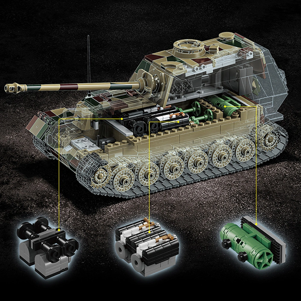 12GO 97023 Jagdpanzer Tiger/P (Elephant) Tank Military