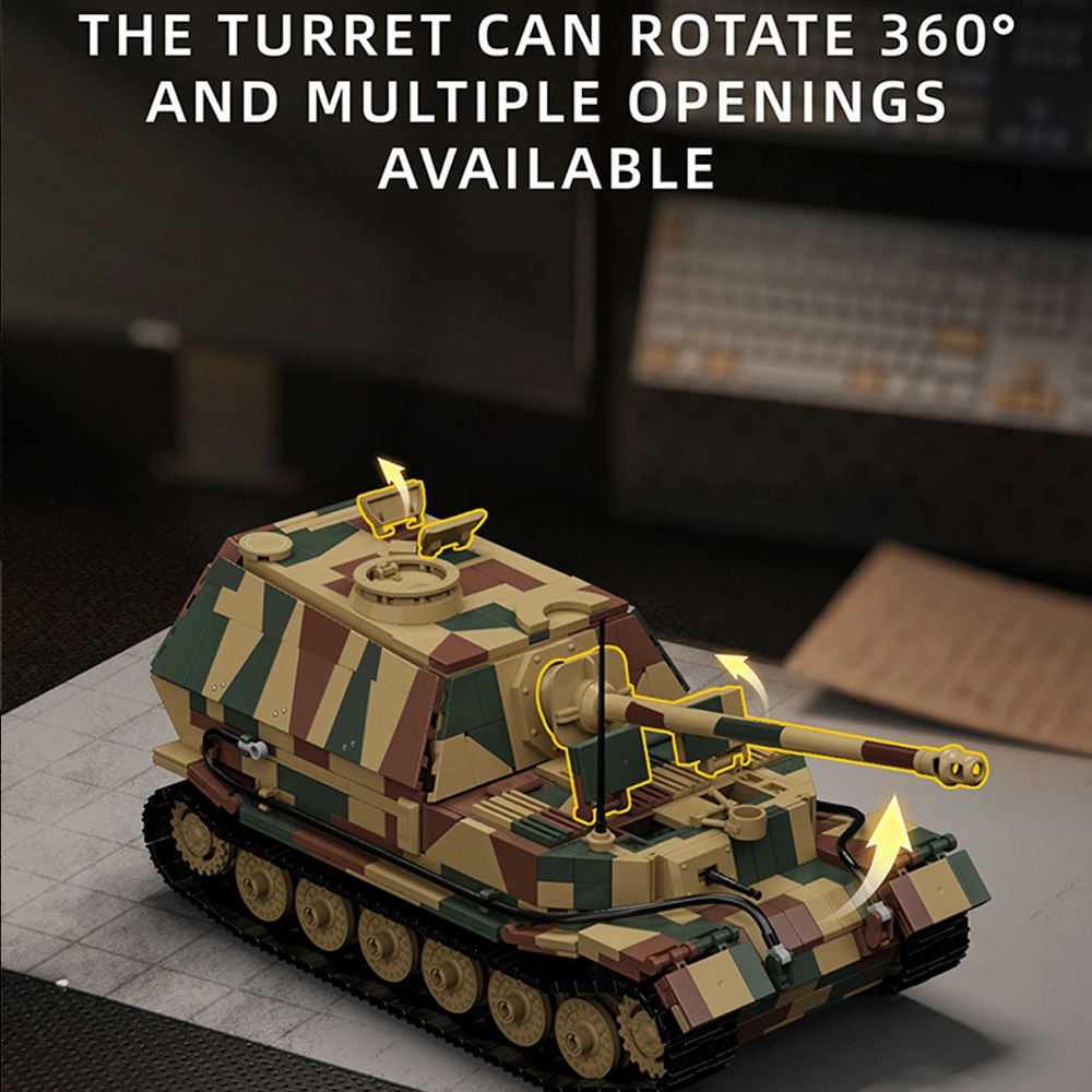 12GO 97023 Jagdpanzer Tiger/P (Elephant) Tank Military